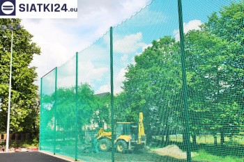 Siatki Mińsk Mazowiecki - Zabezpieczenie za bramkami i trybun boiska piłkarskiego dla terenów Mińska Mazowieckiego